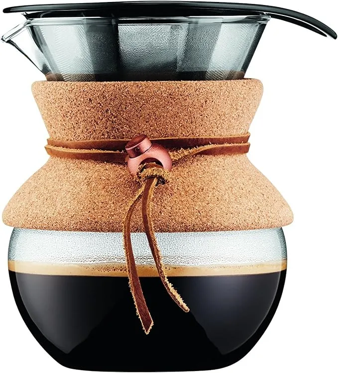 Pour‑Over Coffee Maker (High‑Heat Borosilicate Glass)